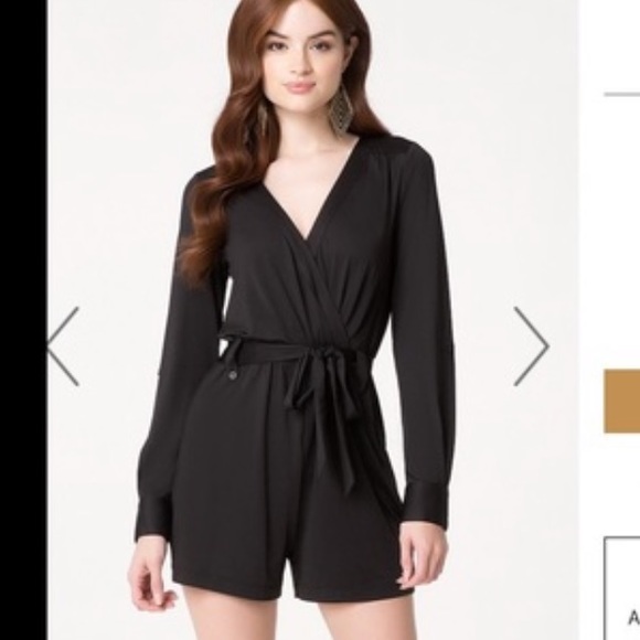 bebe Pants - Bebe long sleeve jumpsuit